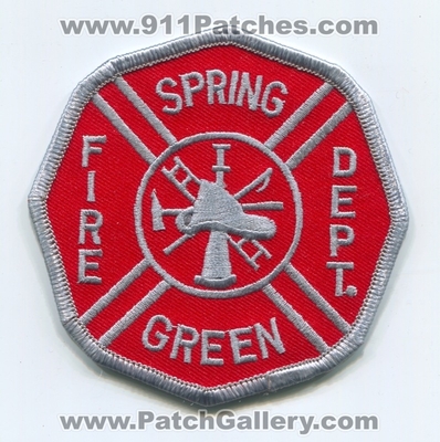Spring Green Fire Department Patch (Wisconsin)
Scan By: PatchGallery.com
Keywords: dept.