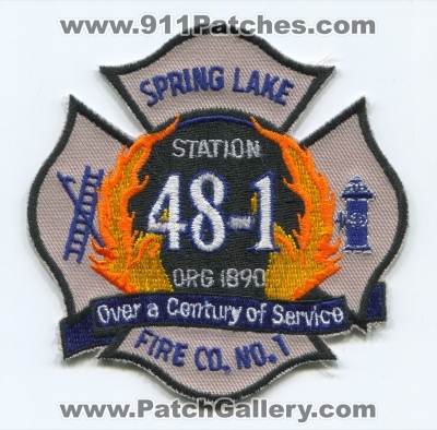 Spring Lake Fire Company Number 1 Station 48-1 Patch (New Jersey)
Scan By: PatchGallery.com
Keywords: co. no. #1 department dept.