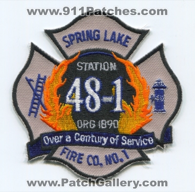 Spring Lake Fire Company Number 1 Station 48-1 Patch (New Jersey)
Scan By: PatchGallery.com
Keywords: co. no. #1 department dept.