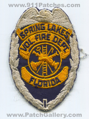 Spring Lakes Volunteer Fire Department Patch (Florida)
Scan By: PatchGallery.com
Keywords: vol. dept.