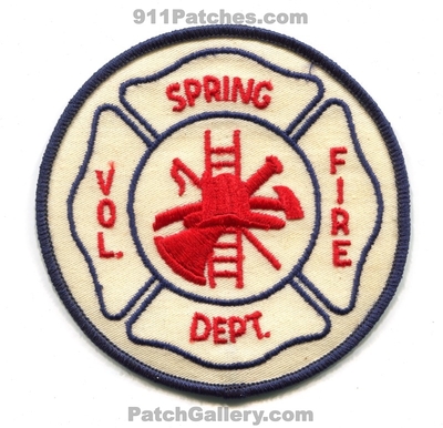 Spring Volunteer Fire Department Patch (Texas)
Scan By: PatchGallery.com
Keywords: vol. dept.