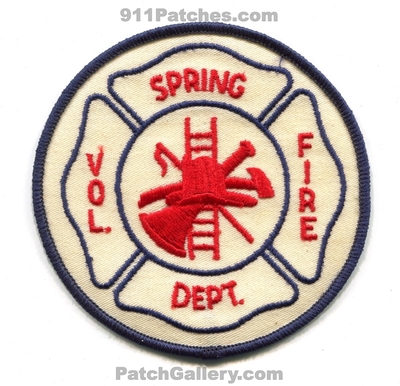 Spring Volunteer Fire Department Patch (Texas)
Scan By: PatchGallery.com
Keywords: vol. dept.