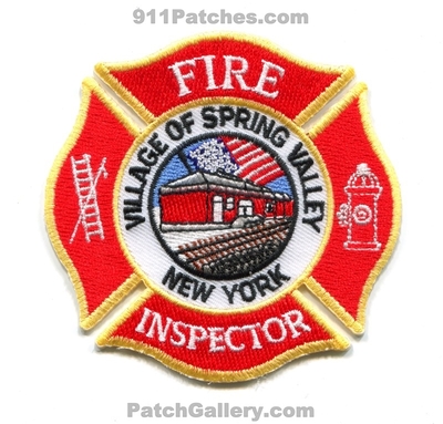 Spring Valley Fire Department Inspector Patch (New York)
Scan By: PatchGallery.com
Keywords: village of dept.