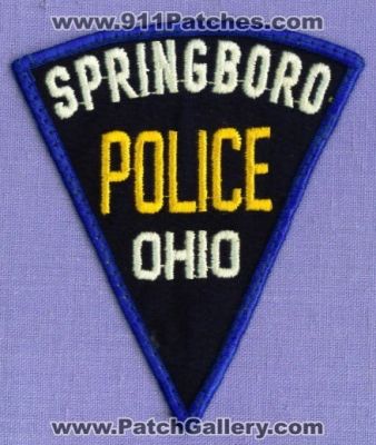 Springboro Police Department (Ohio)
Thanks to apdsgt for this scan.
Keywords: dept.