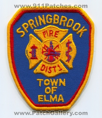 Springbrook Fire District 1 Town of Elma Patch (New York)
Scan By: PatchGallery.com
Keywords: dist. number no. #1 department dept.