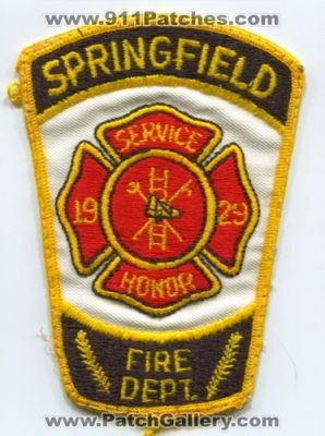 Springfield Fire Department (New Jersey)
Scan By: PatchGallery.com
Keywords: dept. service honor