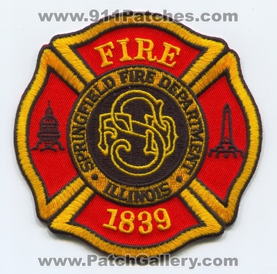 Springfield Fire Department Patch (Illinois)
Scan By: PatchGallery.com
Keywords: dept. 1839