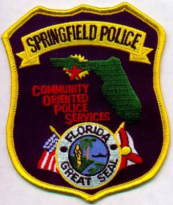 Springfield Police
Thanks to EmblemAndPatchSales.com for this scan.
Keywords: florida