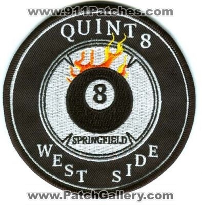 Springfield Fire Department Quint 8 Patch (Missouri)
Scan By: PatchGallery.com
Keywords: dept. company co. station west side