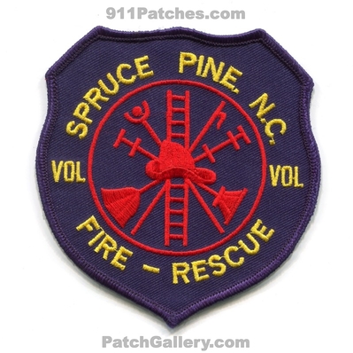 Spruce Pine Volunteer Fire Rescue Department Patch (North Carolina)
Scan By: PatchGallery.com
Keywords: vol. dept.