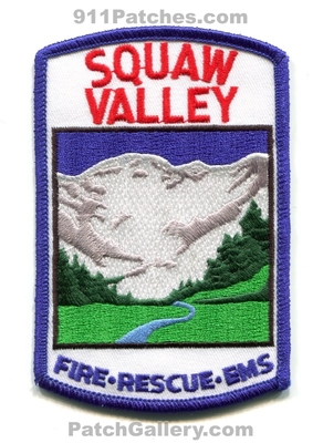Squaw Valley Fire Rescue EMS Department Patch (California)
Scan By: PatchGallery.com
Keywords: dept.