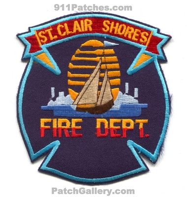Saint Clair Shores Fire Department Patch (Michigan)
Scan By: PatchGallery.com
Keywords: st. dept.