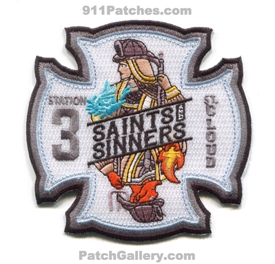 Saint Cloud Fire Department Station 3 Patch (Minnesota)
Scan By: PatchGallery.com
[b]Patch Made By: 911Patches.com[/b]
Keywords: st. dept. saints and sinners