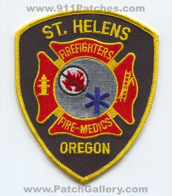Saint Helens Fire Department Firefighters Medics Patch (Oregon)
Scan By: PatchGallery.com
Keywords: st. dept. paramedics