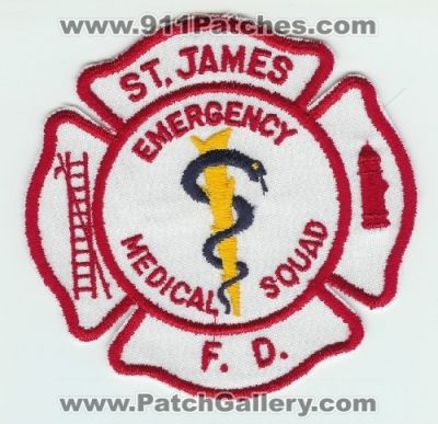 Saint James Fire Department Emergency Medical Squad (New York)
Thanks to Mark C Barilovich for this scan.
Keywords: st. f.d. dept. ems