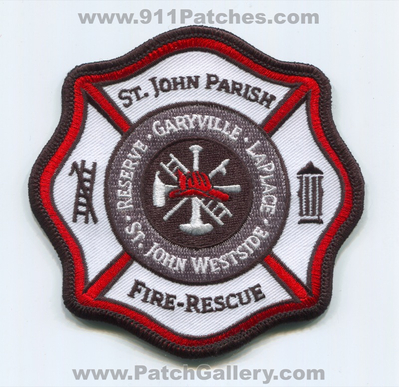 Saint John the Baptist Parish Fire Rescue Department Patch (Louisiana) Reserve Garyville LaPlace Westside
Scan By: PatchGallery.com
Keywords: st. dept. reserve garyville laplace westside