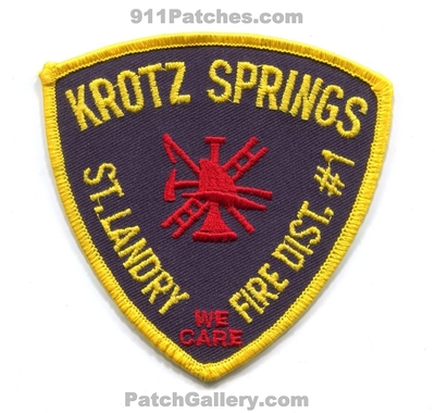 Saint Landry Fire District Number 1 Krotz Springs Patch (Louisiana)
Scan By: PatchGallery.com
Keywords: st. dist. no. #1 department dept. we care