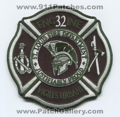 Saint Louis Fire Department Engine 32 Patch (Missouri)
Scan By: PatchGallery.com
Keywords: St.L.F.D. StLFD Dept. Company Co. Station Justifiably Proud - Vigiles Urbani