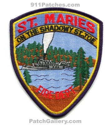 Saint Maries Fire Department Patch (Idaho)
Scan By: PatchGallery.com
Keywords: st. dept. on the shadowy st. joe
