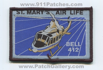 Saint Marys Air Life Bell 412 Helicopter EMS Patch (Colorado)
[b]Scan From: Our Collection[/b]
Keywords: st. airlife medical ambulance medevac