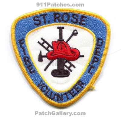 Saint Rose Volunteer Fire Department Patch (Louisiana)
Scan By: PatchGallery.com
Keywords: st. vol. dept.