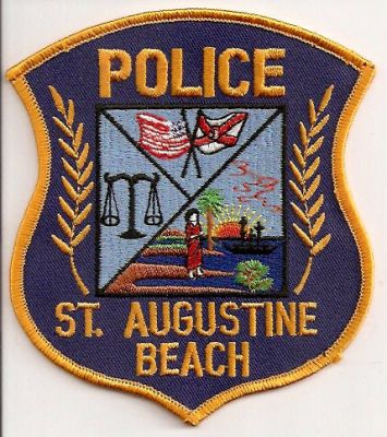 Saint Augustine Beach Police
Thanks to EmblemAndPatchSales.com for this scan.
Keywords: florida st