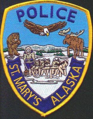 St Mary's Police
Thanks to EmblemAndPatchSales.com for this scan.
Keywords: alaska saint marys