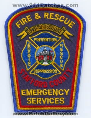 Stafford County Fire and Rescue Department Emergency Services Patch (Virginia)
Scan By: PatchGallery.com
Keywords: co. & dept. education rescue prevention suppression