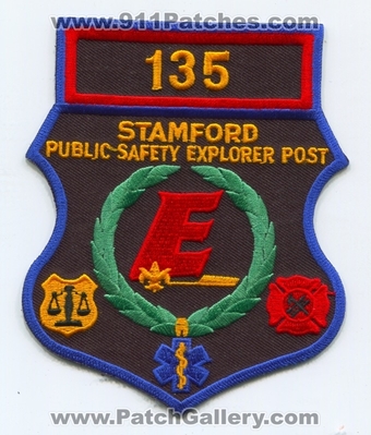 Stamford Public Safety Explorer Post 135 Fire EMS Police Sheriffs Patch (Connecticut)
Scan By: PatchGallery.com
Keywords: department dept. of dps office