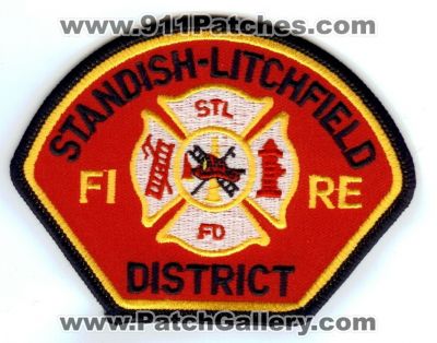 Standish-Litchfield Fire District (California)
Thanks to Paul Howard for this scan.
Keywords: stl fd department dept.