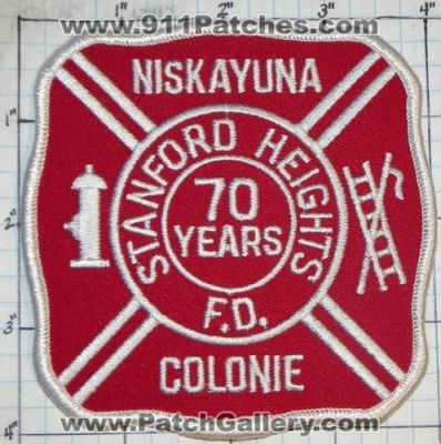 Stanford Heights Fire Department 70 Years (New York)
Thanks to swmpside for this picture.
Keywords: dept. f.d. niskayuna colonie