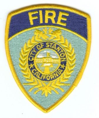 Stanton Fire
Thanks to PaulsFirePatches.com for this scan.
Keywords: california city of