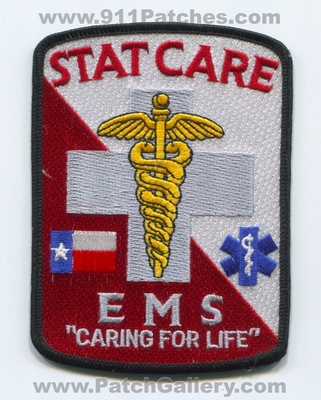 Stat Care Emergency Medical Services EMS Patch (Texas)
Scan By: PatchGallery.com
Keywords: statcare ambulance caring for life