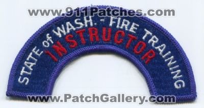 State of Washington Fire Training Instructor Patch (Washington)
Scan By: PatchGallery.com
Keywords: wash. academy