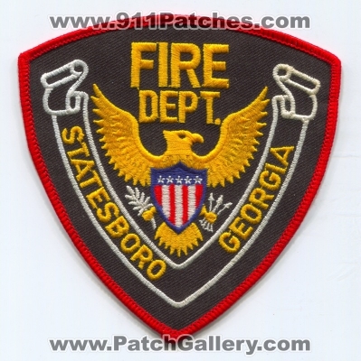 Statesboro Fire Department Patch (Georgia)
Scan By: PatchGallery.com
Keywords: dept.