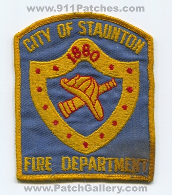 Staunton Fire Department Patch (Virginia)
Scan By: PatchGallery.com
Keywords: city of dept. 1880