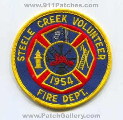 Steele Creek Volunteer Fire Department Patch (North Carolina)
Scan By: PatchGallery.com
Keywords: vol. dept. 1954