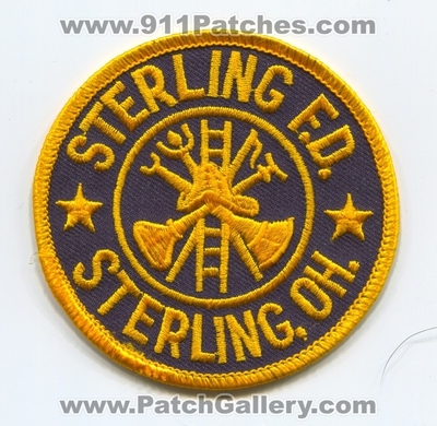 Sterling Fire Department Patch (Ohio)
Scan By: PatchGallery.com
Keywords: dept. f.d. oh.