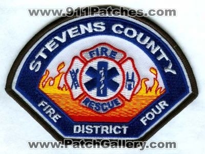 Stevens County Fire District 4 (Washington)
Scan By: PatchGallery.com
Keywords: co. dist. number no. #4 department dept. four rescue