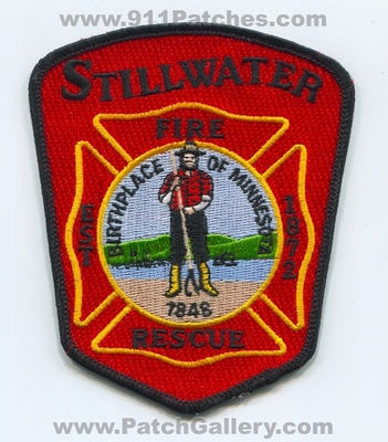 Stillwater Fire Rescue Department Patch (Minnesota)
Scan By: PatchGallery.com
Keywords: dept. birthplace of est. 1872 1848