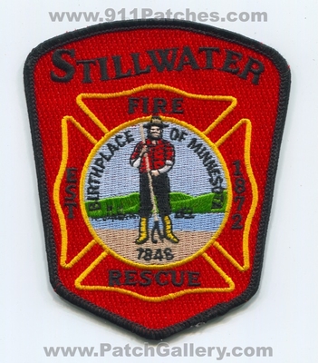 Stillwater Fire Rescue Department Patch (Minnesota)
Scan By: PatchGallery.com
Keywords: dept. birthplace of est. 1872 1848