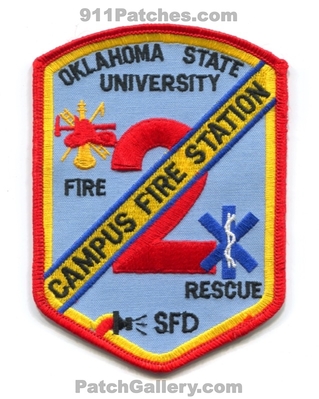 Stillwater Fire Rescue Department Campus Fire Station 2 Oklahoma State University OSU Patch (Oklahoma)
Scan By: PatchGallery.com
Keywords: dept.