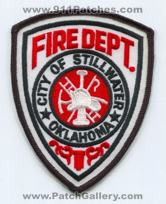 Stillwater Fire Department Patch (Oklahoma)
Scan By: PatchGallery.com
Keywords: city of dept.