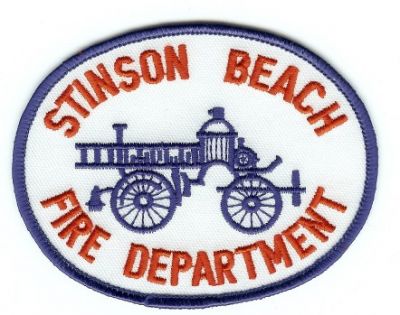 Stinson Beach Fire Department
Thanks to PaulsFirePatches.com for this scan.
Keywords: california