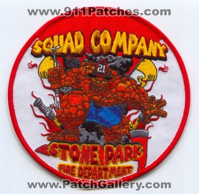 Stone Park Fire Department Squad 21 Patch (Illinois)
Scan By: PatchGallery.com
Keywords: dept. company co. station running the avenue