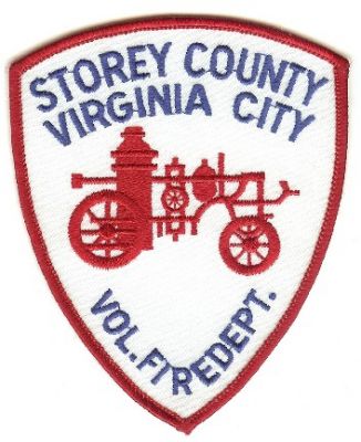 Storey County Vol Fire Dept
Thanks to PaulsFirePatches.com for this scan.
Keywords: nevada volunteer department virginia city