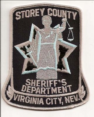 Storey County Sheriff's Department
Thanks to EmblemAndPatchSales.com for this scan.
Keywords: nevada sheriffs virginia city