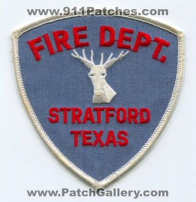 Stratford Fire Department (Texas)
Scan By: PatchGallery.com
Keywords: dept.