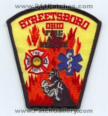 Streetsboro Fire and Rescue Department Patch (Ohio)
Scan By: PatchGallery.com
Keywords: & dept.