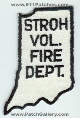 Stroh Volunteer Fire Department (Indiana)
Thanks to Mark C Barilovich for this scan.
Keywords: vol. dept.